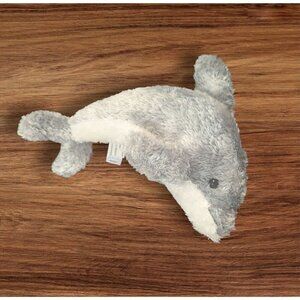 Aurora Plush Dolphin Stuffed Animal Toy gray  ocean sea  10"